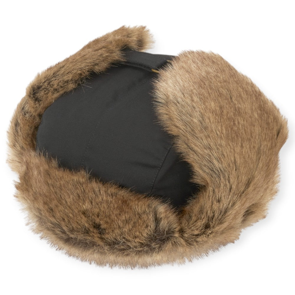 MJM Trapper Hat Recycled Taslan Faux Fur - Black - Hue fra MJM Hats hos The Prince Webshop