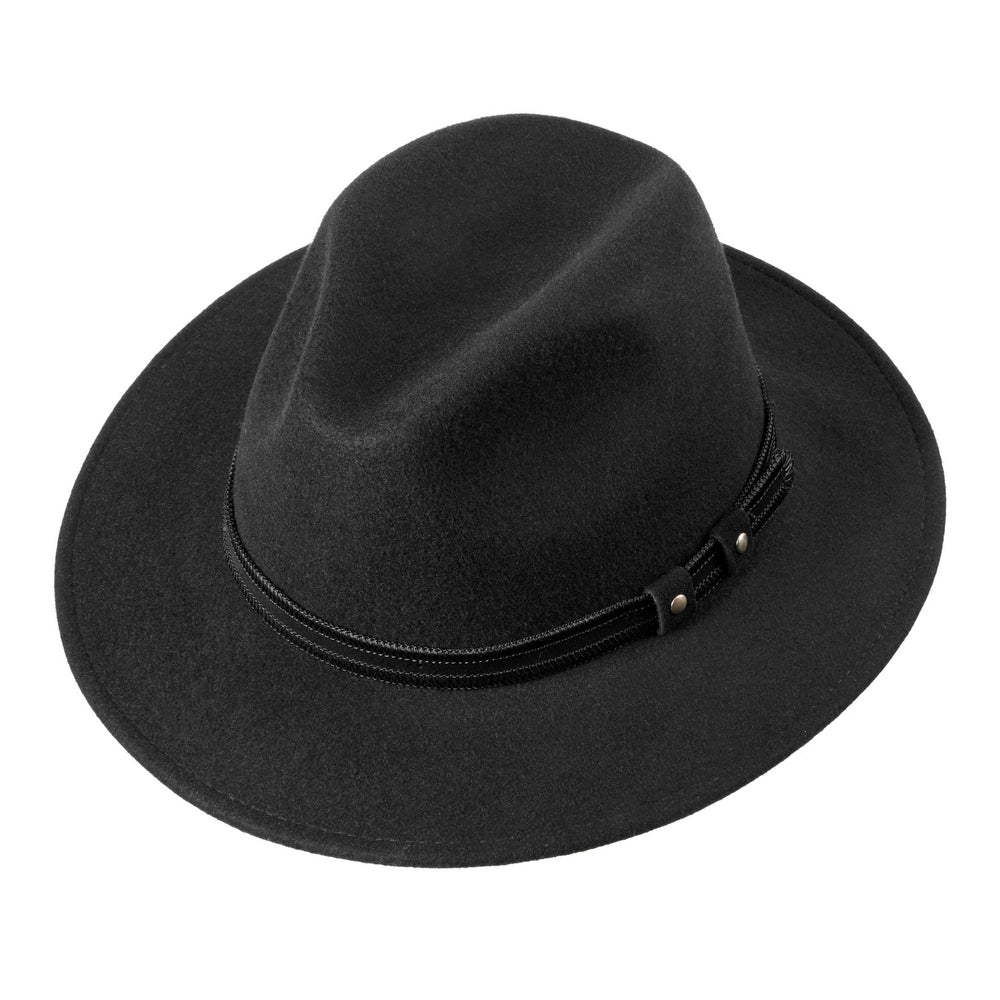 MJM Pati Sort Uld Filt Hat - Waterproof & Crushable - Traveller Hat fra MJM Hats hos The Prince Webshop