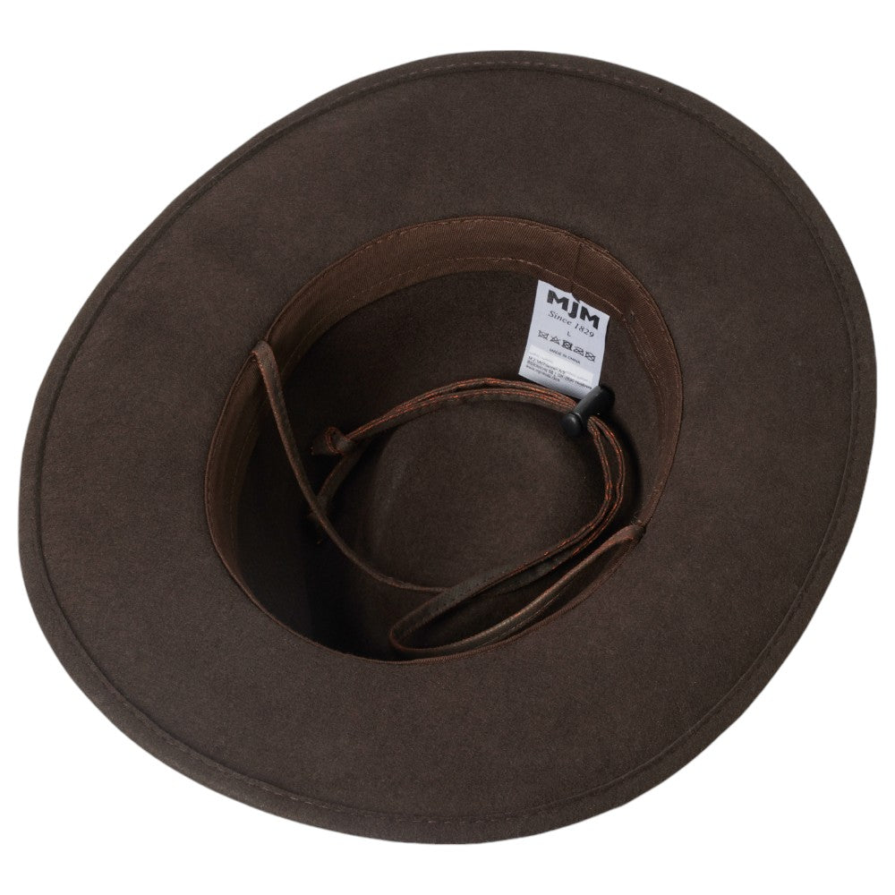 MJM Freedom Western Woolfelt Traveller – Dark Brown - Traveller Hat fra MJM Hats hos The Prince Webshop