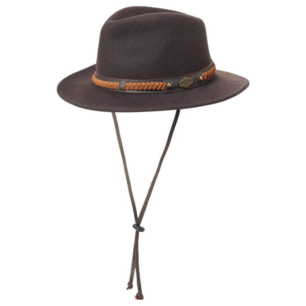 MJM Freedom Western Woolfelt Traveller – Dark Brown - Traveller Hat fra MJM Hats hos The Prince Webshop