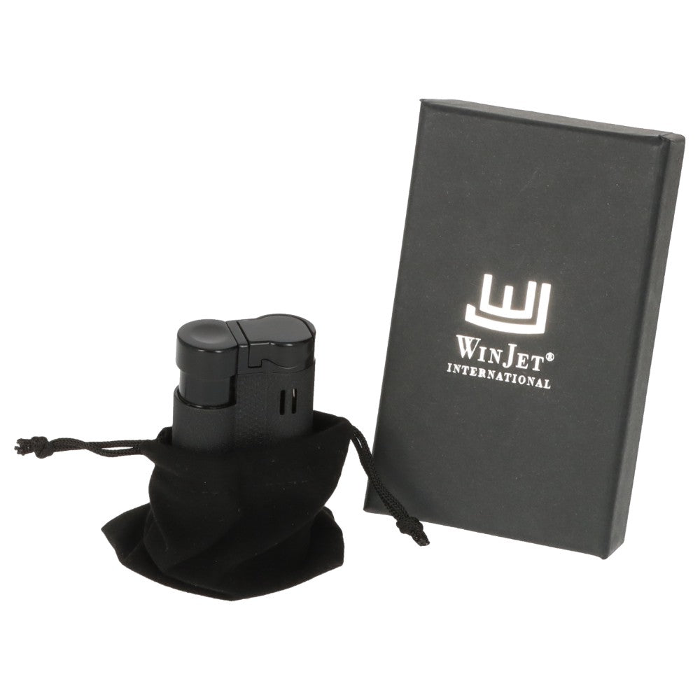 Winjet Carlton 3XJet Cigar Lighter Sort med Borer - Lighter fra Winjet hos The Prince Webshop