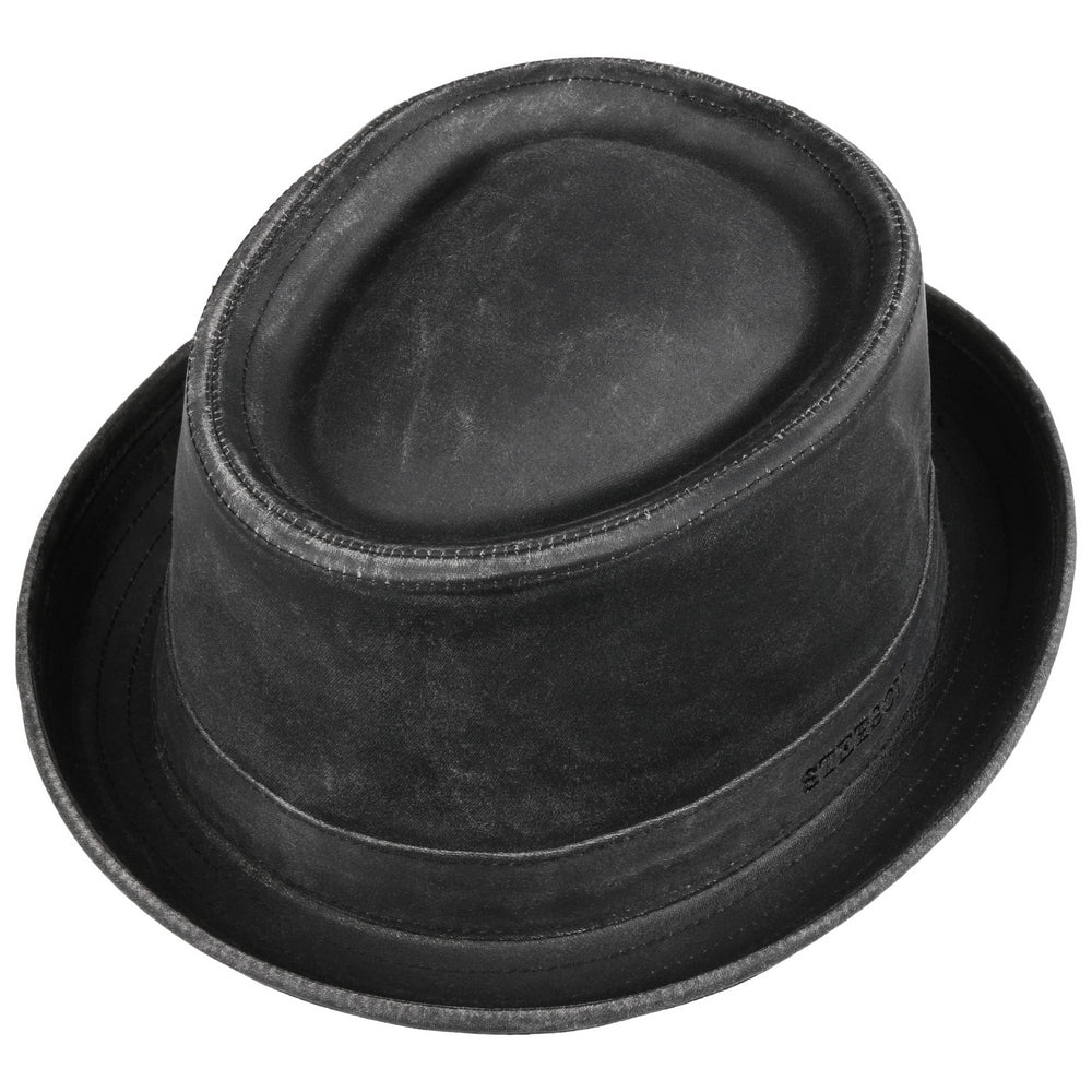 Stetson Porkpie CO/PES Deep Black - Pork Pie fra Stetson hos The Prince Webshop