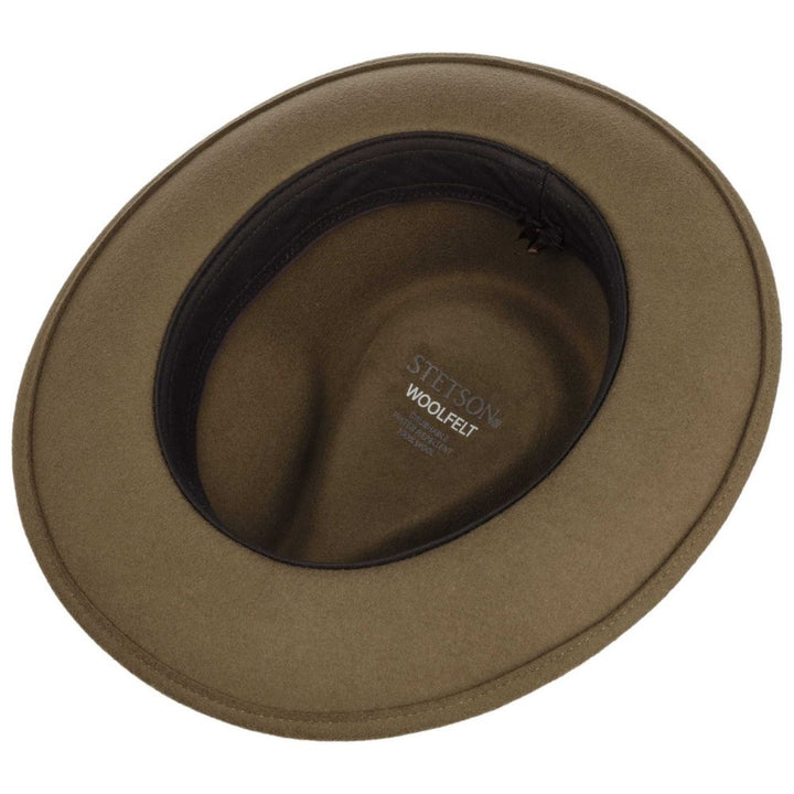 Stetson Woolfelt Fedora Hat - Fudge Brown - Fedora Hat fra Stetson hos The Prince Webshop