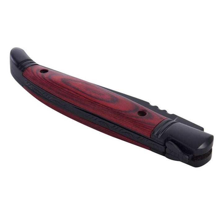 Laguiole Rosewood Lommekniv med Sort Blad - Gave Ide fra Laguiole hos The Prince Webshop