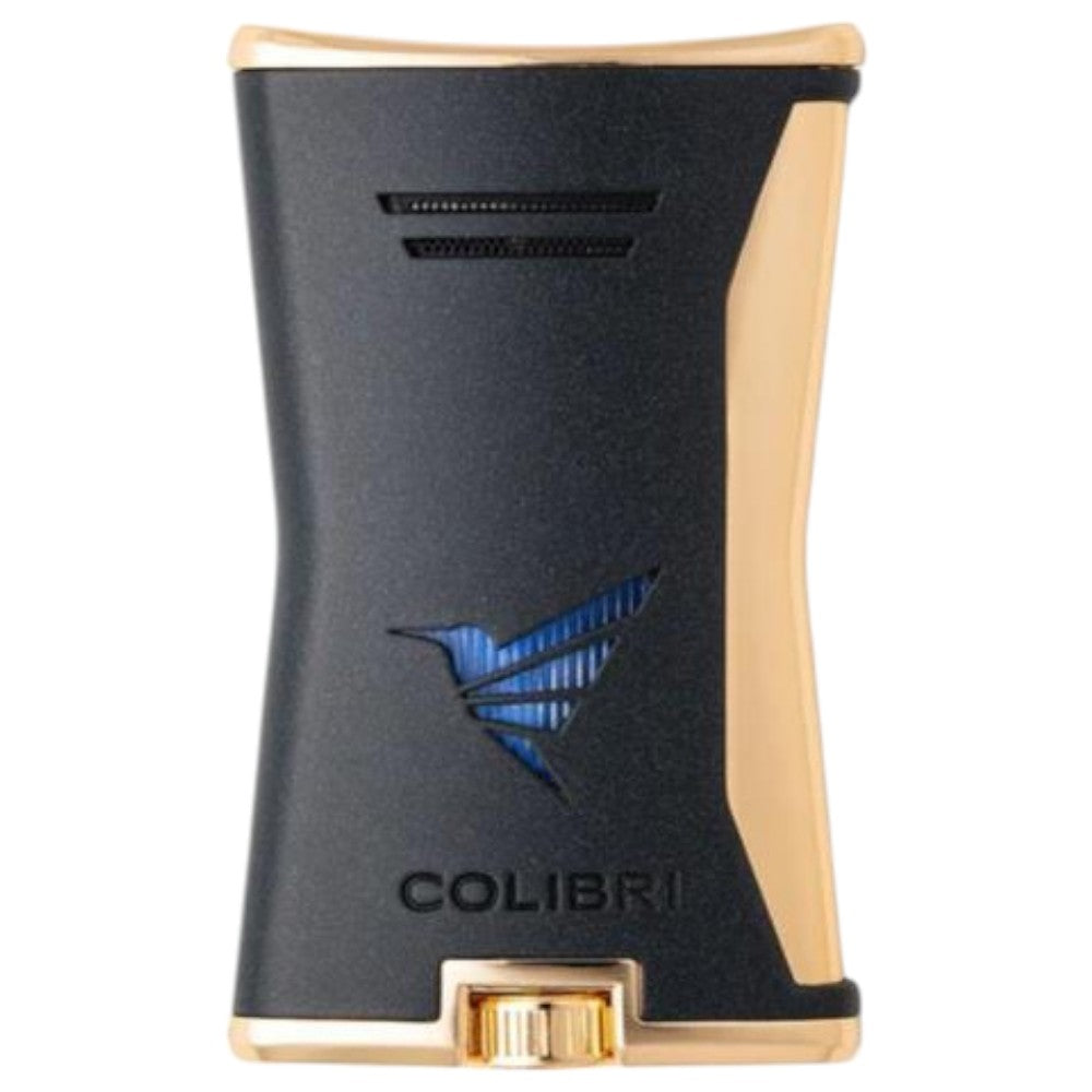COLIBRI SLIM jet flame lighter black/gold - Lighter fra Colibri hos The Prince Webshop