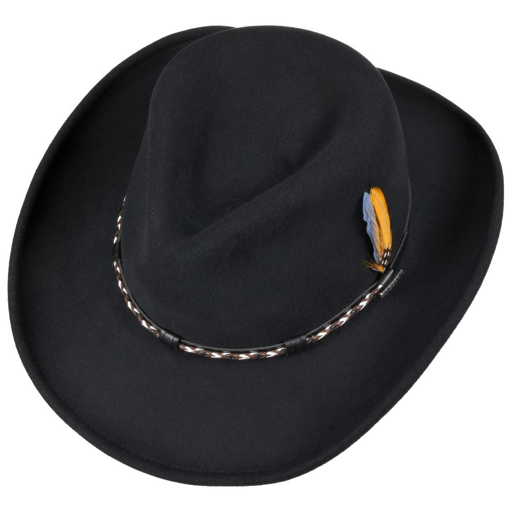 Stetson Western Vitafelt -  Sort Cowboy Hat - Western Hat fra Stetson hos The Prince Webshop