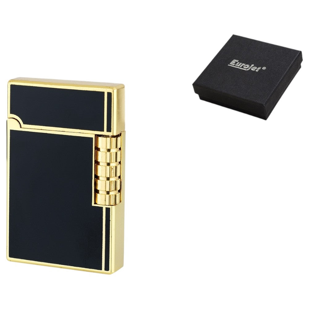 Eurojet Milan Jet Black Gold Sten Lighter - Lighter fra Eurojet hos The Prince Webshop