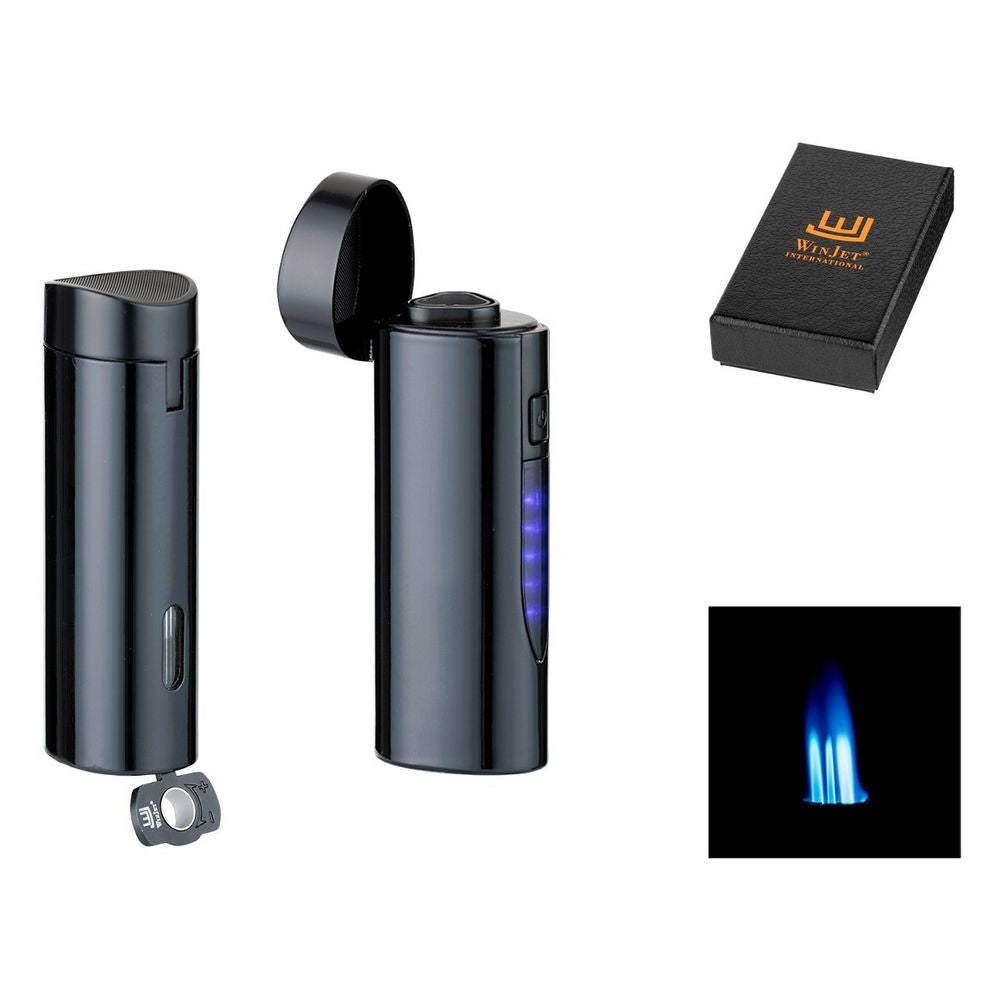 Winjet Premium 3 JET Elektronisk Cigar Lighter Sort - Lighter fra Winjet hos The Prince Webshop