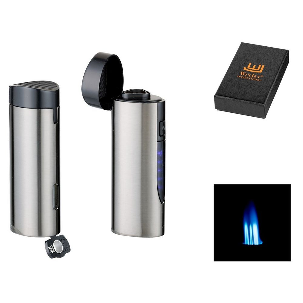 Winjet Premium 3 JET Elektronisk Cigar Lighter Antracit - Lighter fra Winjet hos The Prince Webshop
