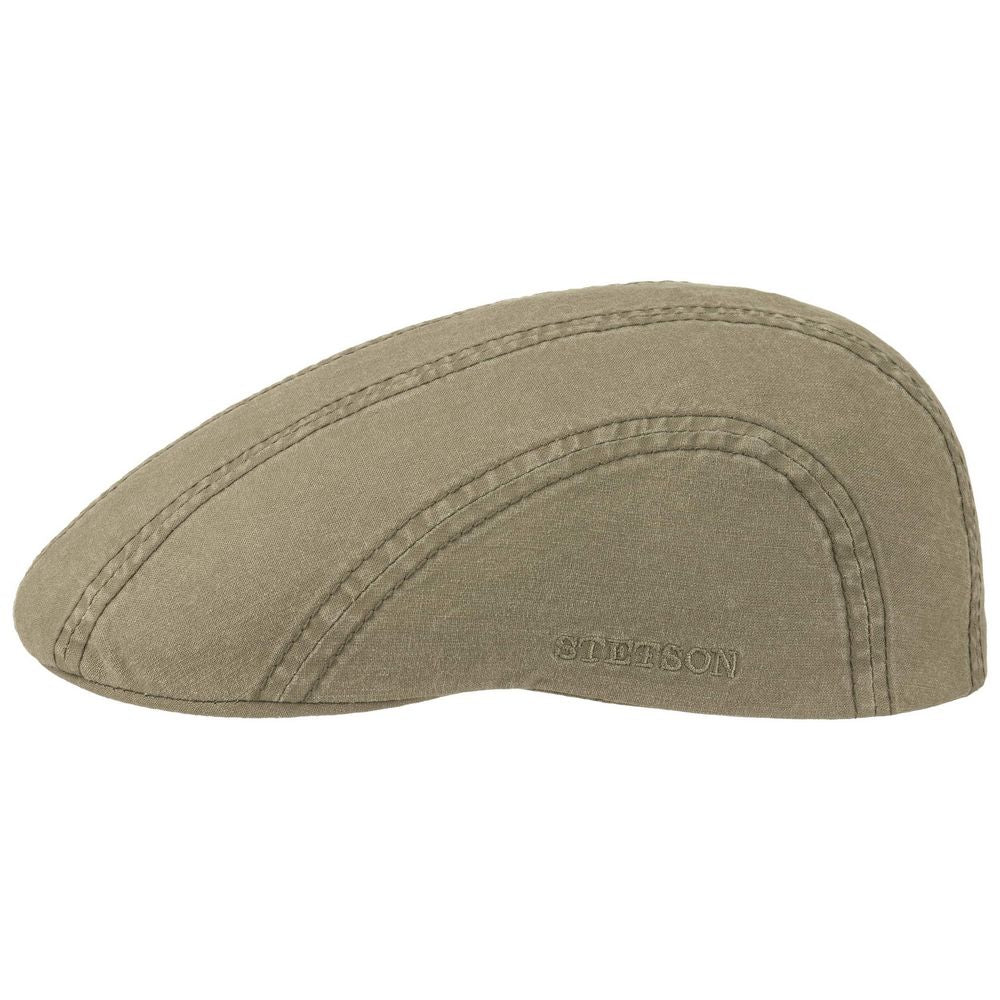 Stetson Ivy Cap Delave Organic Cotton - Khaki Letvægt - Flat Cap fra Stetson hos The Prince Webshop