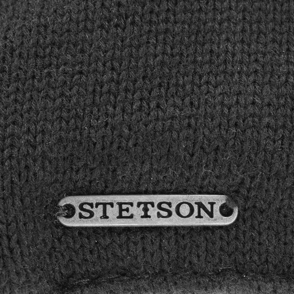 Stetson Texas Cotton Knit - Black - Flat Cap fra Stetson hos The Prince Webshop