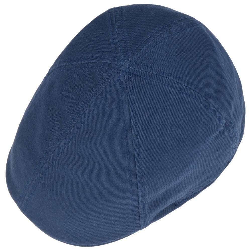 Stetson Texas Flat Cap Cotton - Blå Duck Cap - XL (61 cm) - Flat Cap fra Stetson hos The Prince Webshop