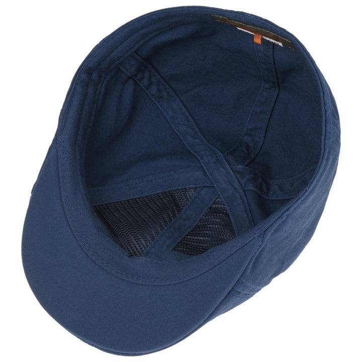 Stetson Texas Flat Cap Cotton - Blå Duck Cap - XL (61 cm) - Flat Cap fra Stetson hos The Prince Webshop