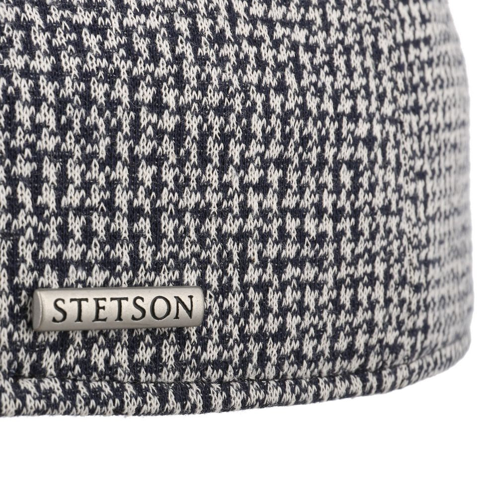Stetson Texas Cotton Blue/White Jersey - Flat Cap fra Stetson hos The Prince Webshop