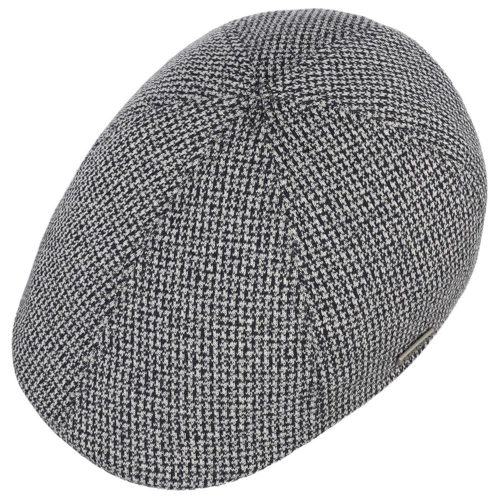 Stetson Texas Cotton Blue/White Jersey - Flat Cap fra Stetson hos The Prince Webshop