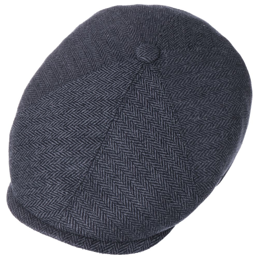 Stetson 6-panel Cap Silke - Grå Sildeben - Flat Cap fra Stetson hos The Prince Webshop