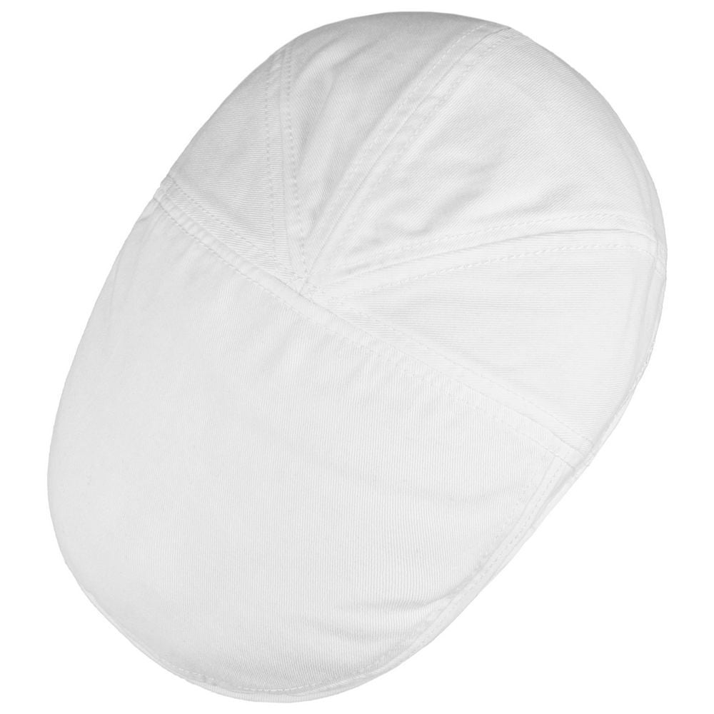 Stetson Ivy Cap Cotton - Hvid Bomulds Sixpence - Flat Cap fra Stetson hos The Prince Webshop