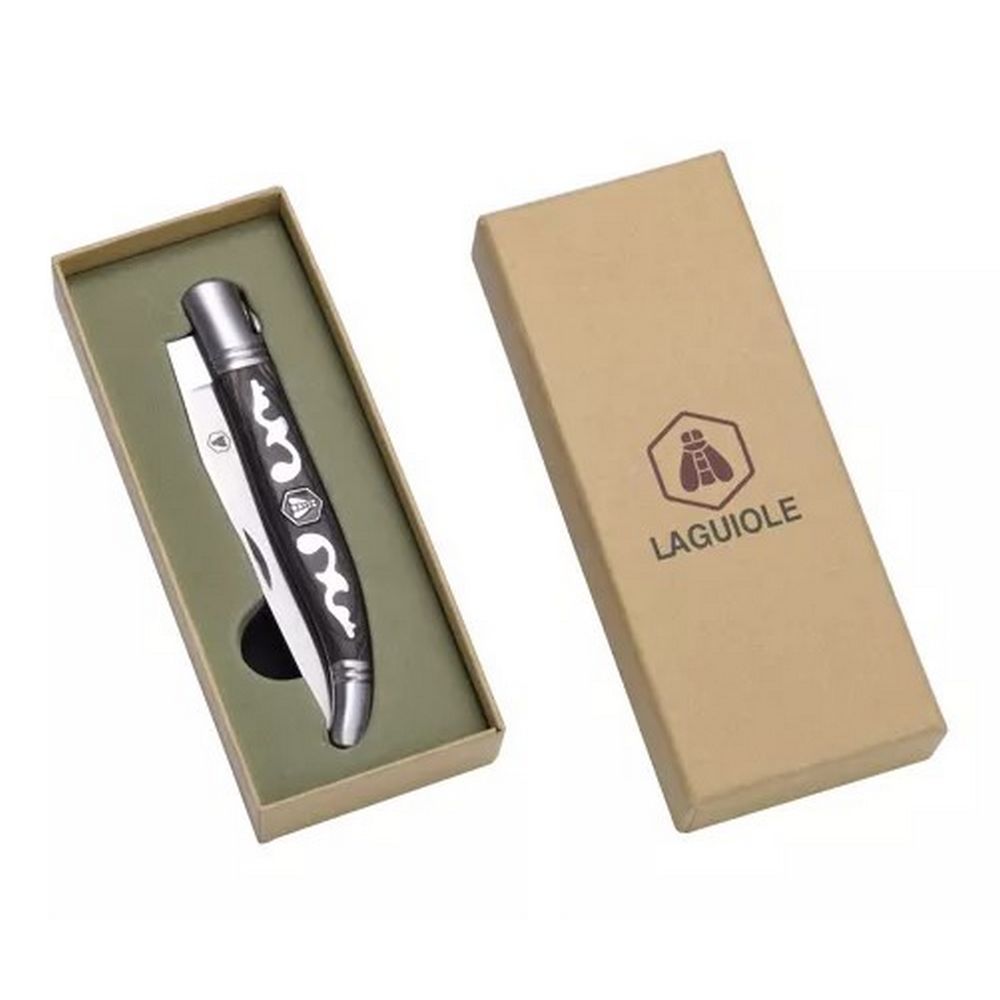 Laguiole PUYOL Foldekniv Grå Arabesque - Lommekniv fra Laguiole hos The Prince Webshop