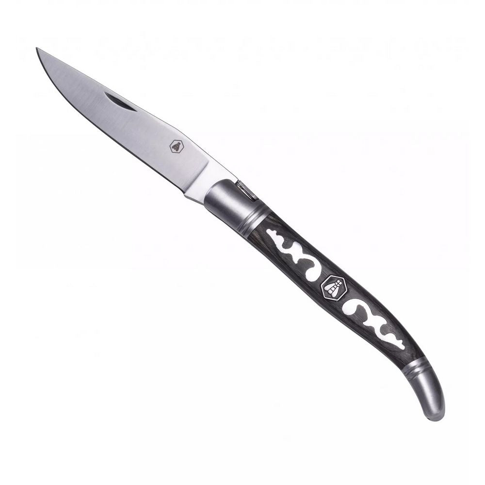 Laguiole PUYOL Foldekniv Grå Arabesque - Lommekniv fra Laguiole hos The Prince Webshop