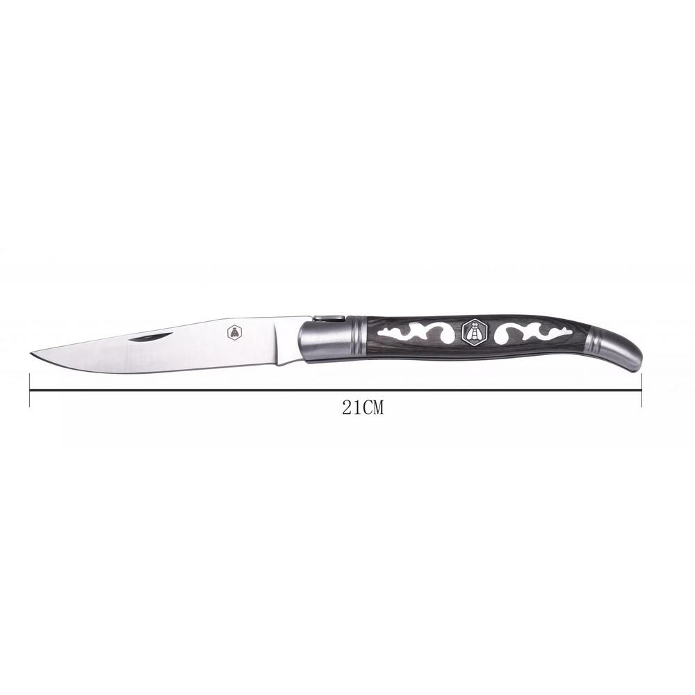Laguiole PUYOL Foldekniv Grå Arabesque - Lommekniv fra Laguiole hos The Prince Webshop