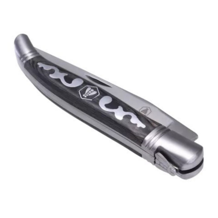 Laguiole PUYOL Foldekniv Grå Arabesque - Lommekniv fra Laguiole hos The Prince Webshop