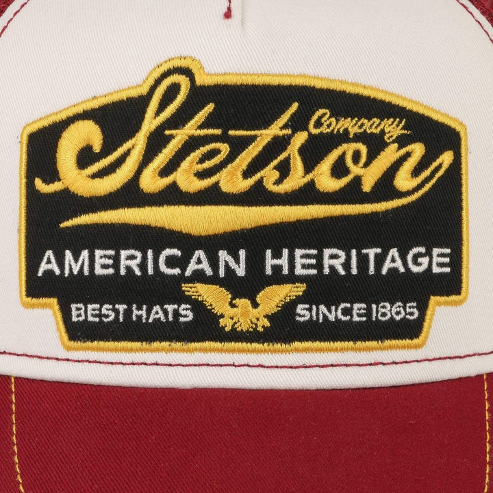 Stetson Trucker Cap American Heritage - Red / White - Baseball Cap fra Stetson hos The Prince Webshop