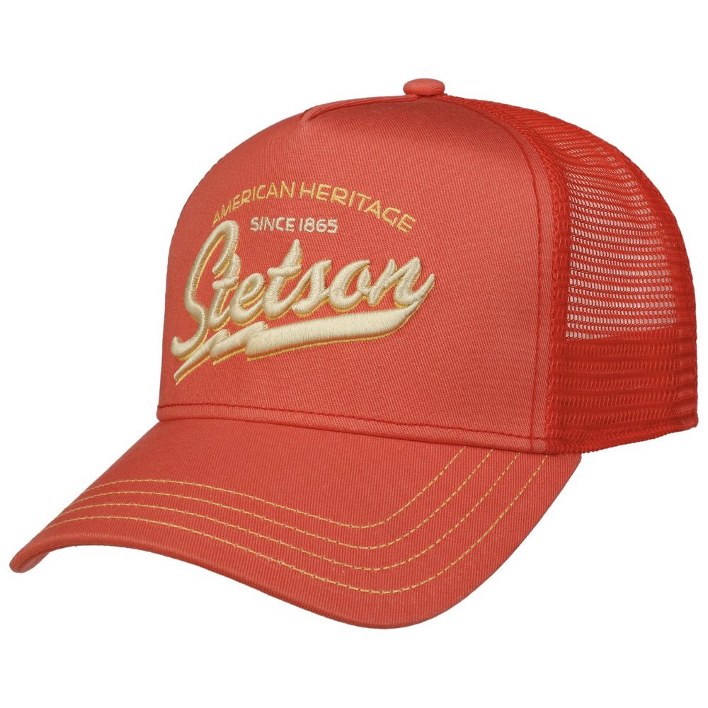 Stetson Trucker Cap American Heritage Classic Salmon - Baseball Cap fra Stetson hos The Prince Webshop