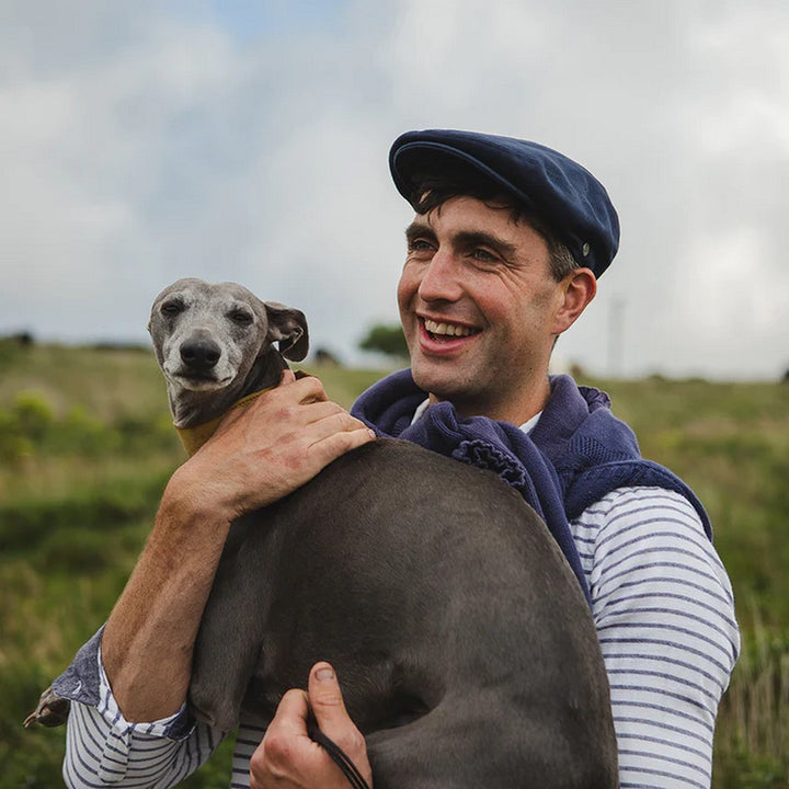 Jaxon & James Cotton Flat Cap - Navy - Flat Cap fra Jaxon & James hos The Prince Webshop