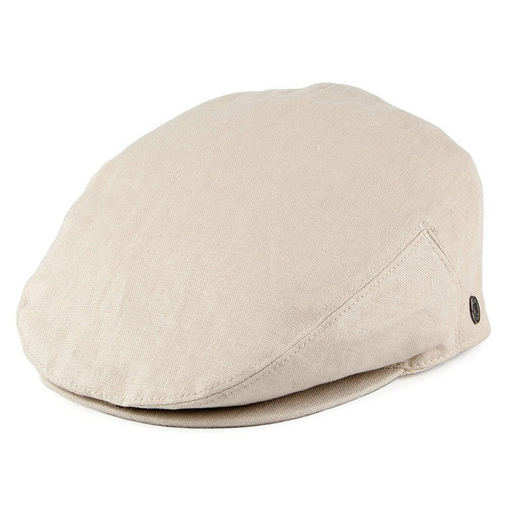 Jaxon & James Linen Flat Cap - Natural - Flat Cap fra Jaxon & James hos The Prince Webshop