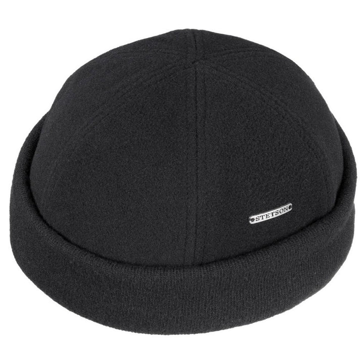 Stetson Docker Wool Cashmere - Sort - Docker Cap fra Stetson hos The Prince Webshop