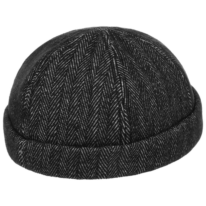 Hammaburg Herringbone Docker Hue i Uld - Docker Cap fra Hammaburg hos The Prince Webshop