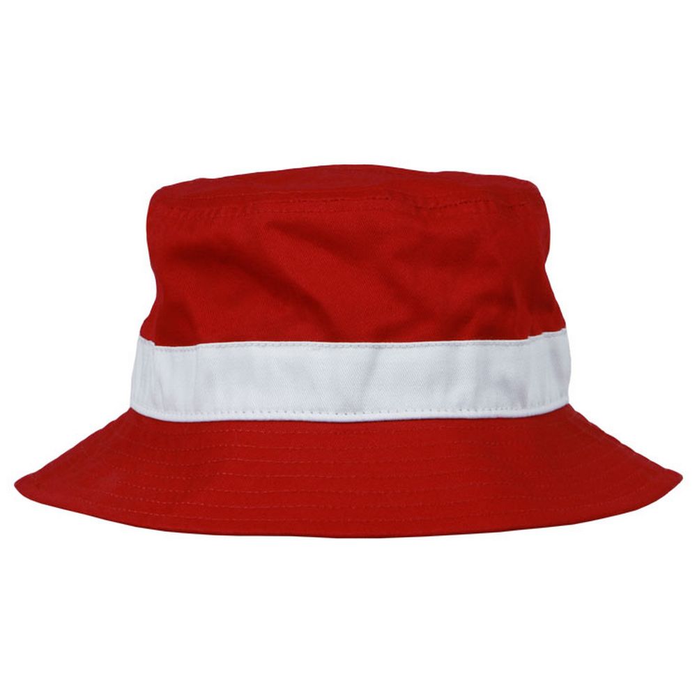 Danmark Bøllehat - RØD HVID - Bucket Hat fra Memories of Denmark hos The Prince Webshop