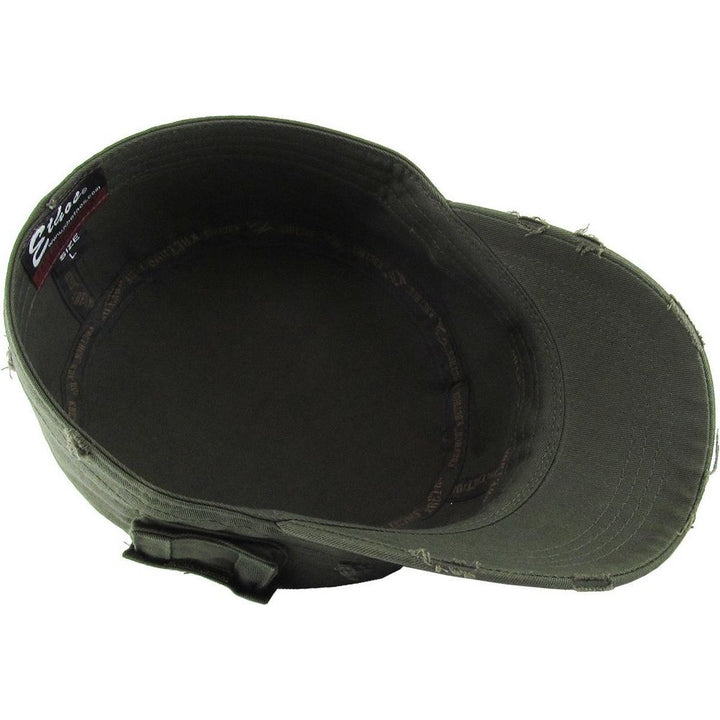 Ethos Army Cadet Cap i 100% Bomuld Distressed - 4 FARVER - Army Cap fra Ethos hos The Prince Webshop