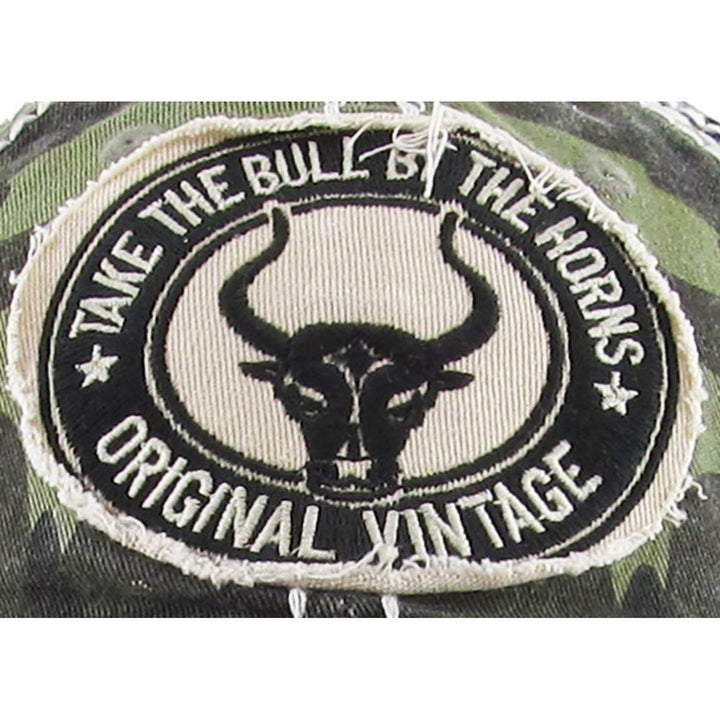 LONGHORN BULL VINTAGE BALLCAP - Camo - Baseball Cap fra Ethos hos The Prince Webshop