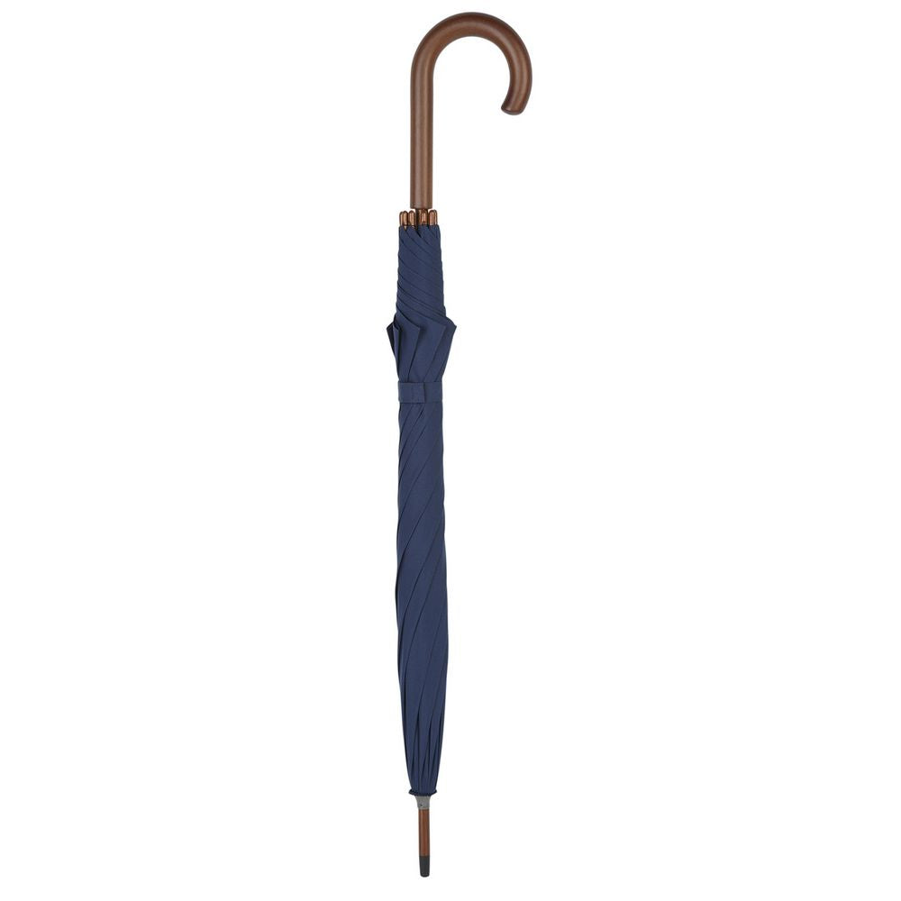 Hampton Dark Blue Crook Umbrella - Mørkeblå Paraply - Paraply fra Charles Buyers & Co Ltd hos The Prince Webshop