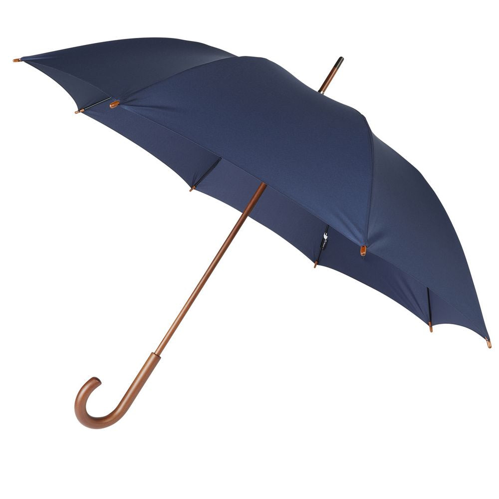 Hampton Dark Blue Crook Umbrella - Mørkeblå Paraply - Paraply fra Charles Buyers & Co Ltd hos The Prince Webshop
