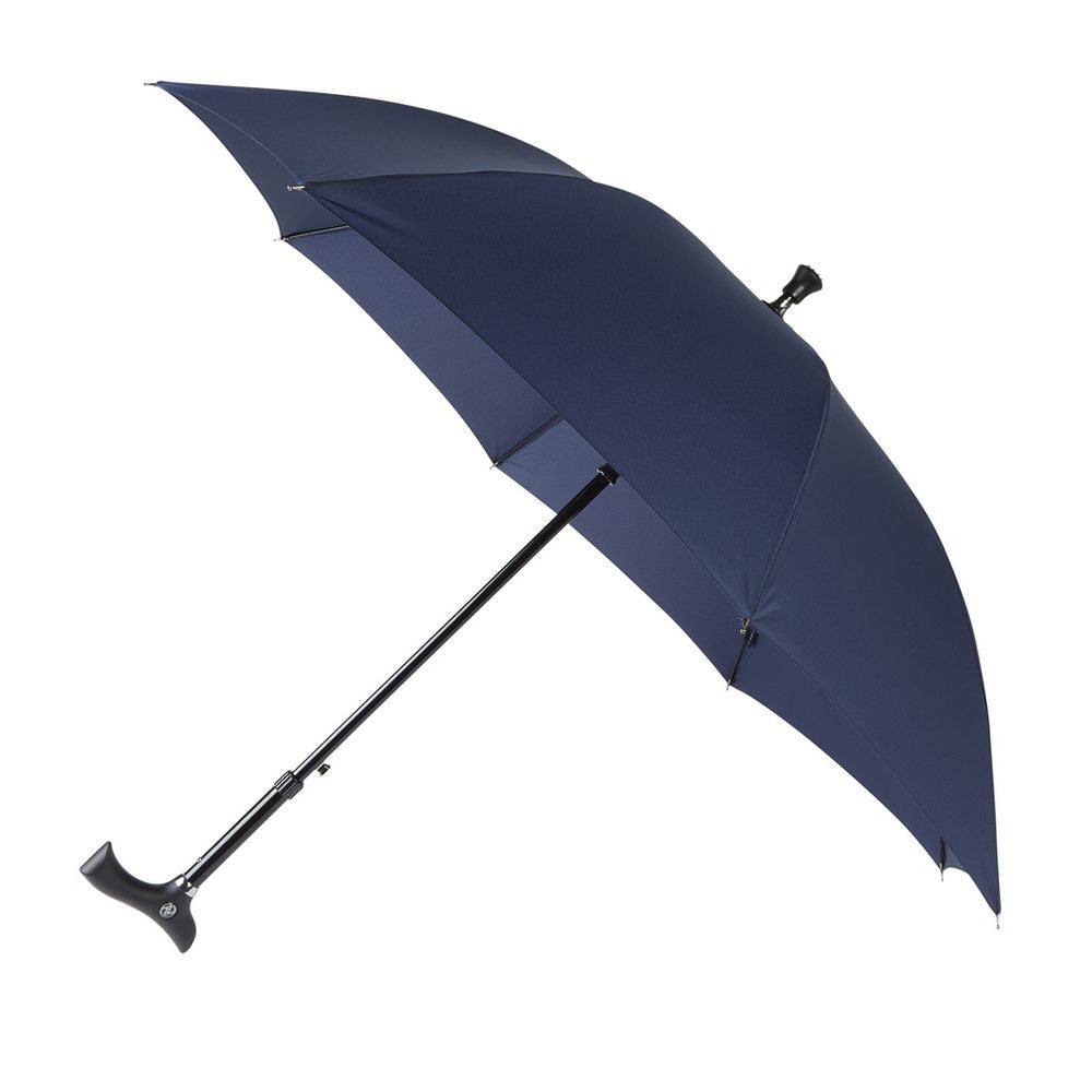Navy Walking Stick Umbrella - Paraply Stok Combi - Paraply fra Charles Buyers & Co Ltd hos The Prince Webshop