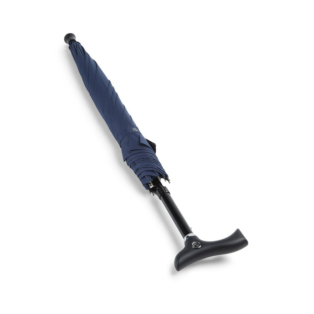 Navy Walking Stick Umbrella - Paraply Stok Combi - Paraply fra Charles Buyers & Co Ltd hos The Prince Webshop