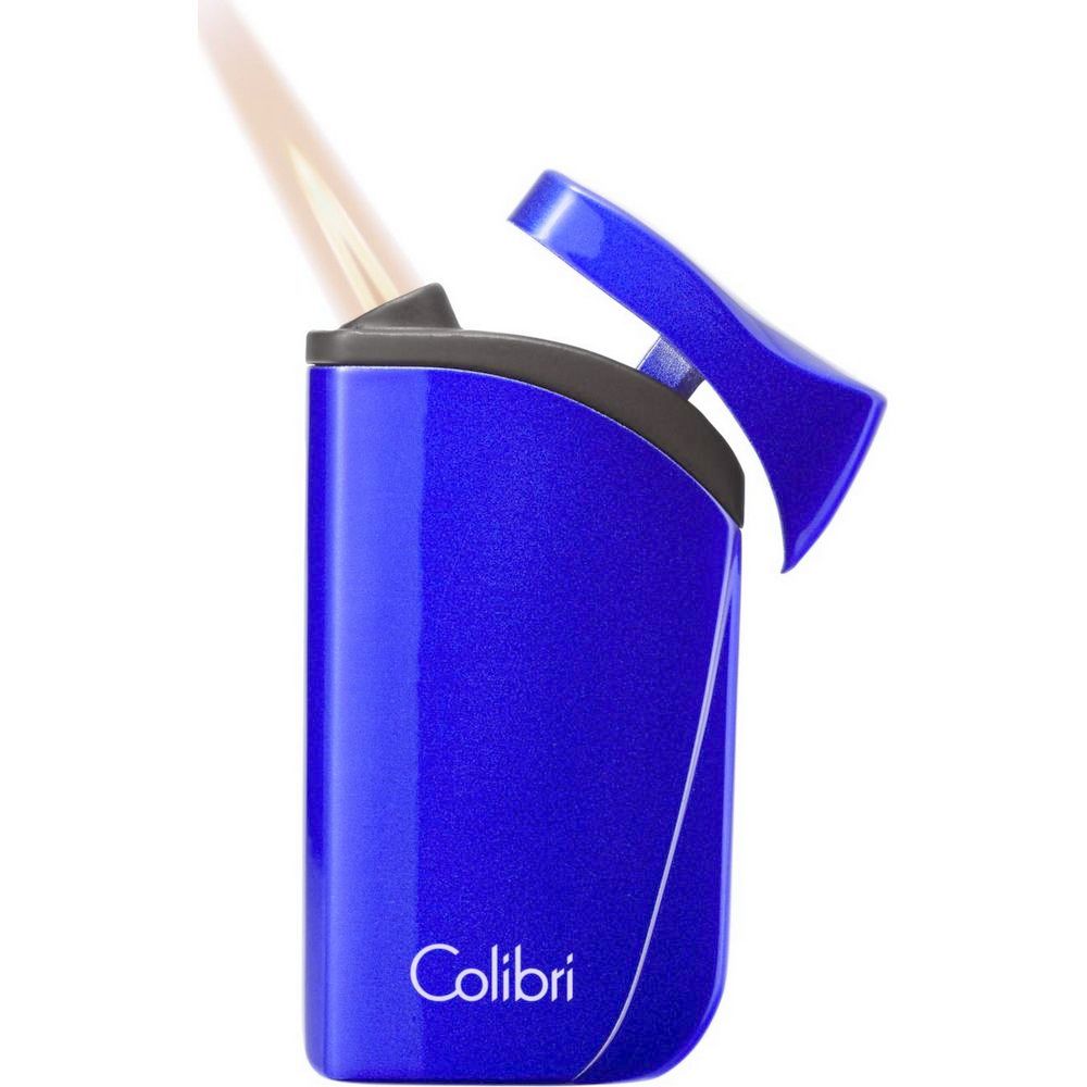 COLIBRI lighter Falcon - blue metallic angled jet flame - Lighter fra Colibri hos The Prince Webshop