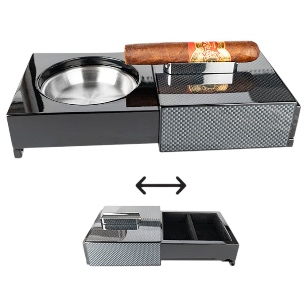 ZORR 2-Way Slider Cigar Askebæger - Carbon + Højglans - Cigar Askebæger fra ZORR hos The Prince Webshop