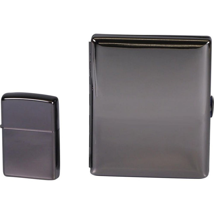 Zippo Gavesæt - Ebony Lighter og Etui - Zippo Lighter fra Zippo hos The Prince Webshop