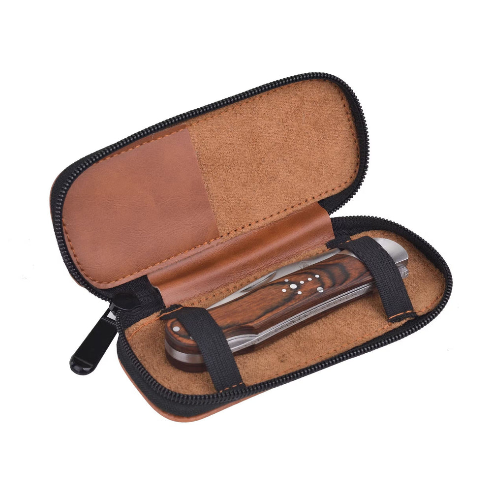 Laguiole Foldejagtkniv med Skede - Lommekniv fra Laguiole hos The Prince Webshop