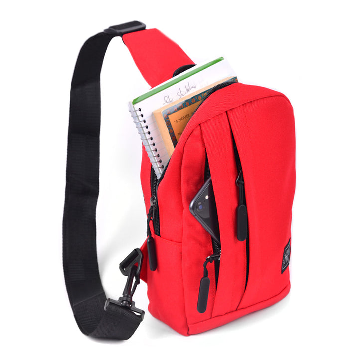 Crossbody Sling Bag - Charcoal med Vendbar Strop - Taske fra Westend hos The Prince Webshop