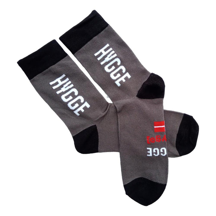 HYGGE Strømper i Grå & Sort - Herre Strømper fra Memories of Denmark hos The Prince Webshop