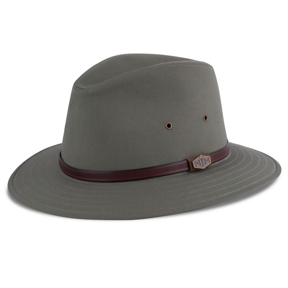 MJM Jork 58054 Traveller Hat – Olive Cotton - Traveller Hat fra MJM Hats hos The Prince Webshop