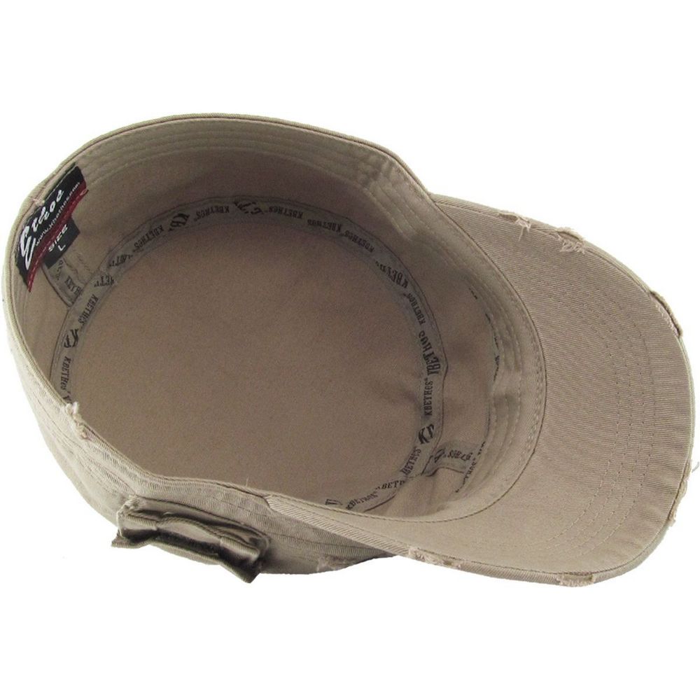 Ethos Army Cadet Cap i 100% Bomuld Distressed - 4 FARVER - Army Cap fra Ethos hos The Prince Webshop