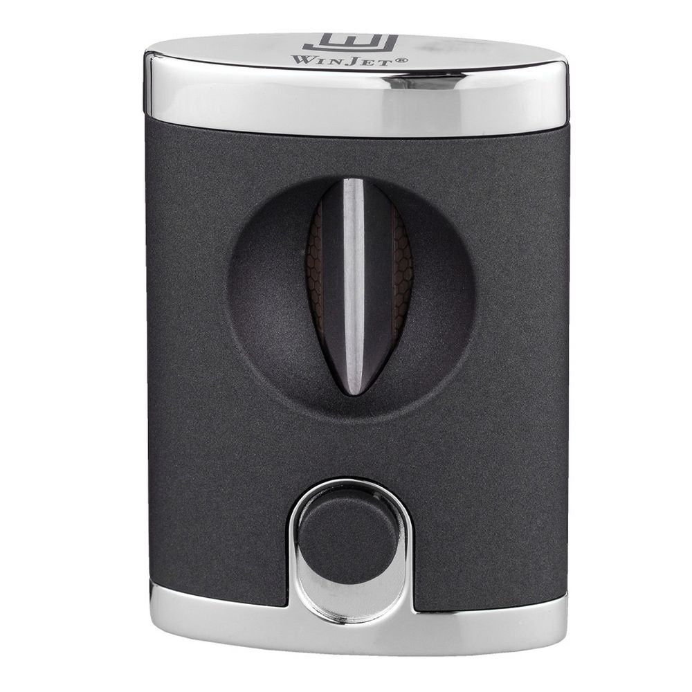 Winjet Cigar Cutter V Cut Grey Chrome - Cigar Klipper fra Winjet hos The Prince Webshop