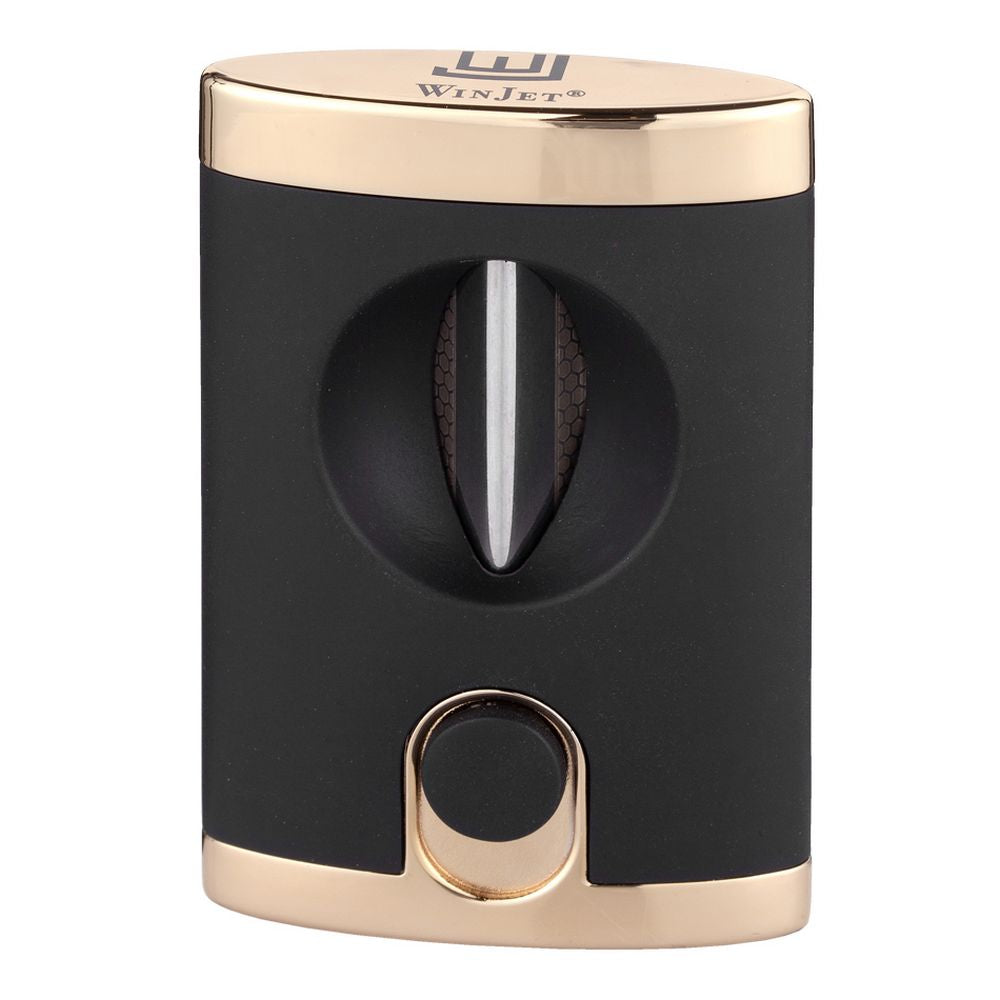 Winjet Cigar Cutter V Cut Black Gold - Cigar Klipper fra Winjet hos The Prince Webshop
